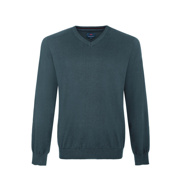 SWETER MĘSKI FRANCO FERUZZI V NECK DARK MINT