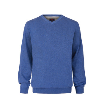 SWETER MĘSKI FRANCO FERUZZI TL V NECK NIEBIESKI
