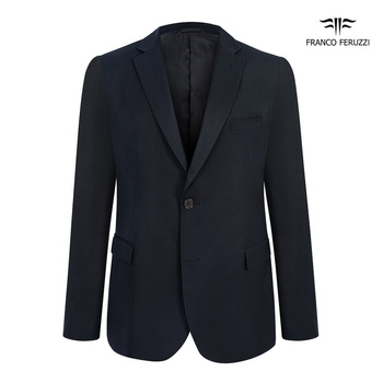 MARYNARKA MĘSKA FRANCO FERUZZI WILIAM CIEMNOGRANATOWA WEŁNA