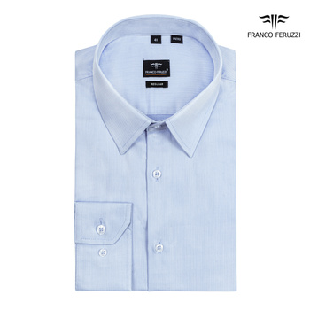 KOSZULA MĘSKA KORHD FRANCO FERUZZI 4682 2 JODEŁKA BLUE REGULAR