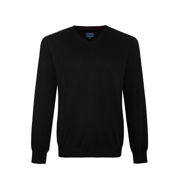 SWETER MĘSKI FRANCO FERUZZI V NECK BLACK