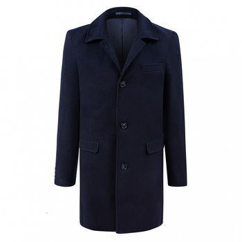 PŁASZCZ MĘSKI LEGER PLAVEG CT 20 201#13 NAVY WOOL