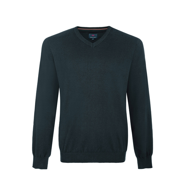 SWETER MĘSKI FRANCO FERUZZI V NECK GREEN