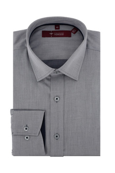 KOSZULA MĘSKA KOSUN WXVI 26 FRANCO FERUZZI GREY