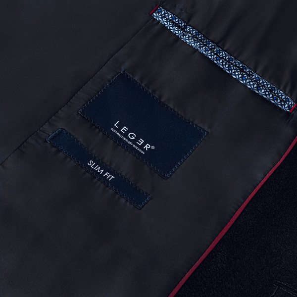 PŁASZCZ MĘSKI LEGER PLAVEG CT 20 201#13 NAVY WOOL