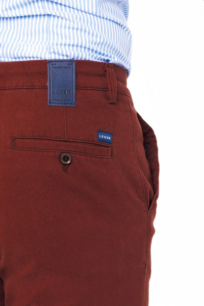 SPODNIE MĘSKIE CHINO FURI BAWEŁNIANE KONIAKOWE 601742 SUPER FIT
