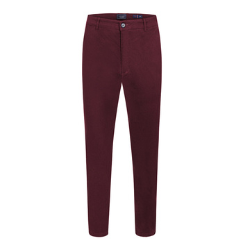 SPODNIE MĘSKIE CHINO 320 NEW BURGUNDY BORDOWE