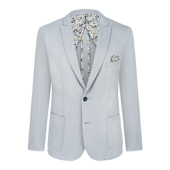 MARYNARKA MĘSKA DYLAN GRAY DZIANINOWA JASNOSZARA