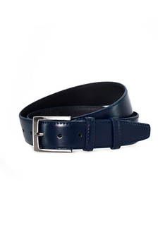 PASEK MĘSKI SKÓRZANY 201/35 NAVY/NAVY