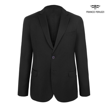 MARYNARKA MĘSKA FRANCO FERUZZI JAMES CZARNA WEŁNA