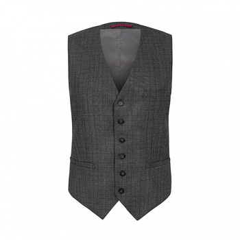 KAMIZELKA MĘSKA TONNY CLASSIC 15254 GRAY CIEMNOSZARA W KRATKĘ