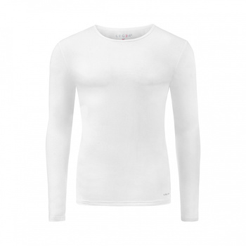 T-SHIRT MĘSKI LEGER MST03 BIAŁY DŁUGI RĘKAW