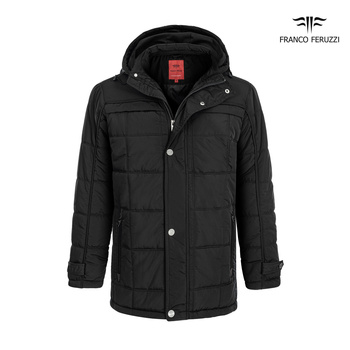 KURTKA MĘSKA FRANCO FERUZZI HERMES BLACK CZARNA