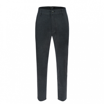 SPODNIE MĘSKIE CHINO SPSTE X9097 GRAFITOWE W KRATKĘ