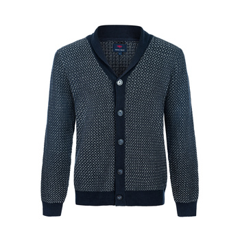 KARDIGAN MĘSKI FRANCO FERUZZI NO 1 DNAVY MELANGE