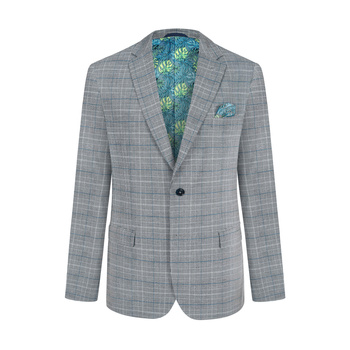 MARYNARKA MĘSKA JANSON SZARA W KRATKĘ