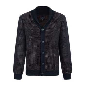 KARDIGAN MĘSKI FRANCO FERUZZI NO 1 NAVY BROWN