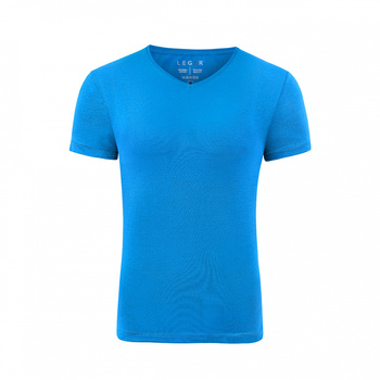 T-SHIRT MĘSKI LEGER LGR002 TURKUSOWY KRÓTKI RĘKAW