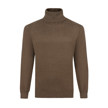 GOLF MĘSKI FRANCO FERUZZI CHOCOLATE BRĄZOWY